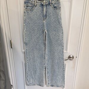 Steve Madden Light Blue  studded Straight Leg Jeans